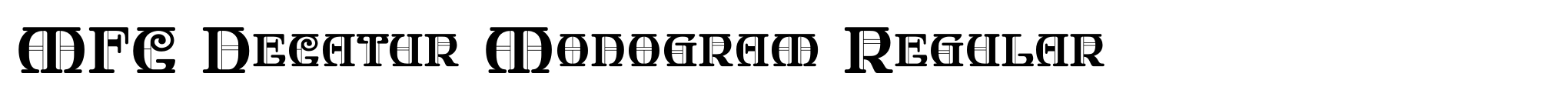 MFC Decatur Monogram Regular image